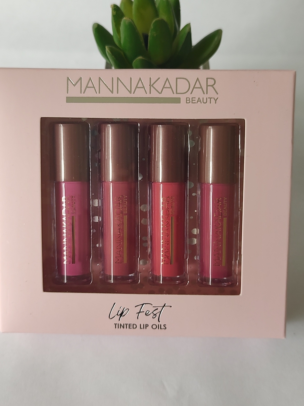 Manna Kadar Lip Fest Tinted Lip Oils - Pink Set